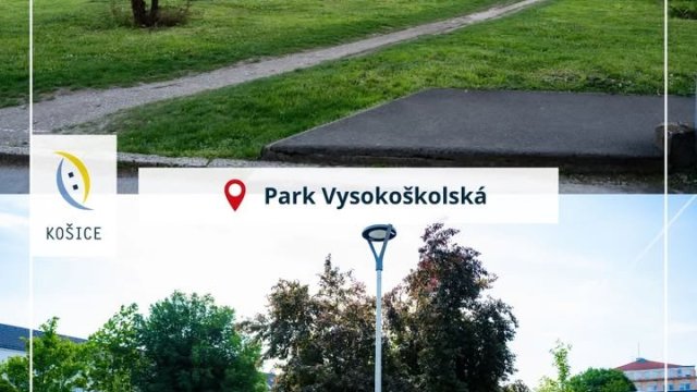 Na rohu Vysokoškolskej a Komenského ulice v Košiciach otvorili nový park